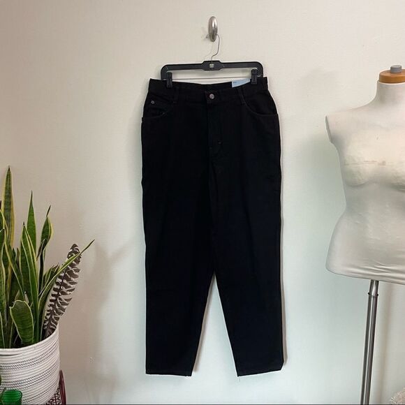 NWT VINTAGE black 90s Gitano high rise women's  mom jeans - Picture 1 of 16
